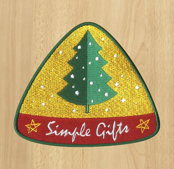 Picture of "Simple Gifts" embroidered patch